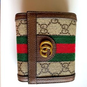 Gucci Women’s Wallet- Ophidia GG card case wallet